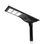 50W Everan II Series - Solar LED Street Light | With Motion Sensor, 8,500 Lumens, Commercial Grade, 5000K, Black
