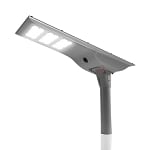 80W Everan II Series - Solar LED Street Light | With Motion Sensor, 13,600 Lumens, Commercial Grade, 5000K, Gray