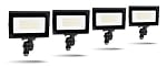 4 Pack - Hetria Lighting - Luri Series - 5,750 Lumens - 50 Watt - LED Flood Light - Knuckle/Conduit Mount - 5000K Bright White
