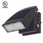55 Watt LED Wall Light - Adjustable -PHOTOCELL- 6,000 Lumens - 5000K 