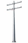 60 Foot Stralos Series - Stadium Light Pole | High Mast Steel Pole, Soccer or Football Field Ready, Crossbeams Included