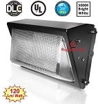 100 Watt LED Wall Pack  - 12,500 Lumens -  Dusk to Dawn Sensor (photocell) built in 