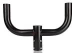 Dual Bullhorn Mount | Dual Tenon Adapter, 2 Light Pole Adapter for Slip Fit, Goes Over Tenon 2 3/8 inch, Black