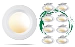 8-Pack - 10W Zelanti Series - LED Can Light | 4 Inch, Down Light Retrofit, Color Selectable 27K/30K/35K/40K/50K