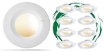 8-Pack - 15W Zelanti Series - LED Can Light | 6 Inch, Down Light Retrofit, Color Selectable 27K/30K/35K/40K/50K