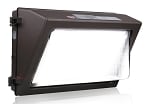 80W Durado IV Series - LED Wall Pack | 11,600 Lumens, 5000K, Semi Cut Off, DLC Premium 5.1, Brown