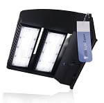 80W - Revolv Series - LED Wall Pack - 11,600 Lumen - 5000K - Wattage Selectable - Black Housing - LED Light Expert