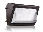 60W Durado IV Series - LED Wall Pack | With Battery Backup & Photocell, 8,700 Lumens, Color Selectable 30K/40K/50K, Semi Cut Off, DLC Premium 5.1, Brown