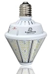 80W Oberon II Series - LED Post Top/High Bay Bulb |  Interchangeable E39/E26 Base, Reversible, 9,800 Lumens, 5000K, DLC Premium 5.1