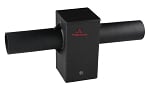 Double Tenon Adapter | For 4 inch Square Pole, Light Pole Adapter for Slip Fit Mount, Black