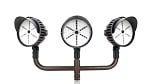StadiumPro V Series - Light Pole Package | 3 x 500 Watt Sports Light 40° Lens + Triple Tenon Adapter, Bronze Bullhorn