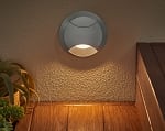 8 Pack-2W Stella Terra Series - LED Deck Light | Round Design, 2700K, 12-15V DC Low Voltage, Silver