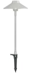 4 Pack-2W Stella Halo Series - LED Landscape Path Light | 2700K, 12-15V DC Low Voltage, Silver