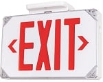 LED Emergency Exit Sign - Red - 2 Watts - Battery Backup Included - Wet Location - Fire Resistant - 5000K - 90 Min Battery Life