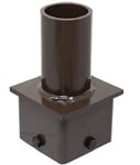 Tenon Adapter | For 3 inch Square Pole, Light Pole Adapter for Slip Fit Mounts, Dark Bronze/Brown