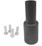 Tenon Adapter | For 3 inch Round Pole, Low Profile, Light Pole Adapter for Slip Fit, Bronze