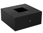 4 inch Square Base Cover for Light Pole - Black