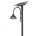 Solar Light Package | 1 x 50W Solar Bell LED Light + 50W Solar Module + Bell Arm, Black