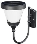 Solar 5 Watt - LED Round Wall Mount  -  390 Lumens - 5000K - Brown Housing