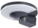 Solar 5 Watt LED Disk Style Wall Pack  -  266 Lumens - 5000K - Full Cut Off - Brown Housing