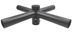 Quad Bullhorn Mount | Quad 90D Tenon Adapter, 4 Light Pole Adapter for Slip Fit, Bronze