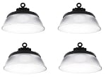 240W Corvus II Series - LED UFO High Bay Light | With 90 Degree PC Reflector, 35,000 Lumen, 5000K, DLC Premium 5.1, Pack of 4