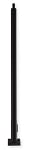 20 Foot Steel Light Pole - 5 inch Round Tube Light Pole - Tenon Top