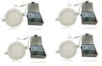4-Pack - 10W Kalo Series - LED Down Light | 4 Inch, CCT Selectable 30K/40K/50K, Replaces Recessed Can Light