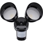 20 Watt Valti Series LED Motion Sensor Flood Light - 1,800 Lumens -  180 Degree Sensor - 5000K - Black