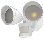 20 Watt Valti Series LED Motion Sensor Flood Light - 1,800 Lumens -  180 Degree Sensor - 5000K - White Housing 