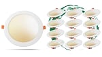 12-Pack - 15W Kalo RD Series - LED Recessed Can Light with Junction Box | 6 Inch, Slim Round Design, Color Selectable 27K/30K/35K/40K/50K