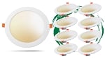8-Pack - 15W Kalo RD Series - LED Recessed Can Light with Junction Box | 6 Inch, Slim Round Design, Color Selectable 27K/30K/35K/40K/50K