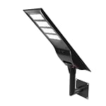 Everan II Series - Solar Light Package | 1 x 120W Solar Street LED Light + Single Wall Mount, Black