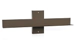 Wood Pole Bracket - Dual Light Version  - Brown  Housing  