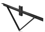 Wood Pole Light Bracket - Four Light Version  - Black Housing - Telephone Light Pole Bracket