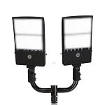 Light Pole Package | 2 x 300W Sports Light + Double Bullhorn, Black