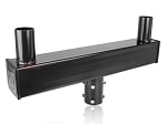 Dual Bullhorn Mount |Low Profile Dual Tenon Adapter, 2 Light Pole Adapter for Slip Fit, Goes Over Tenon 2 3/8 inch, Black
