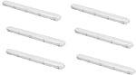 Color Selectable 3000K/4000K/5000K - 4 Foot LED Vapor Tight Light - Waterproof IP65 Light - 40W/50W/60W watts - 7800 Lumens (Pack of 6)