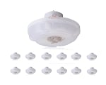 Rugged Grade RT6-C Series Motion Sensor - 12 Pack Premium Microwave 5.8ghz - Easy Screw-in Install - Remote Programmable - Works on NextGen III Series Lights and more