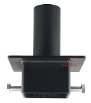 Tenon Adapter | For 4 inch Square Pole, Light Pole Adapter for Slip Fit Mount, Black
