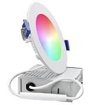 12 Watt - RGB - LED Down Light - 6 Inch - Replaces Recessed Can Light 