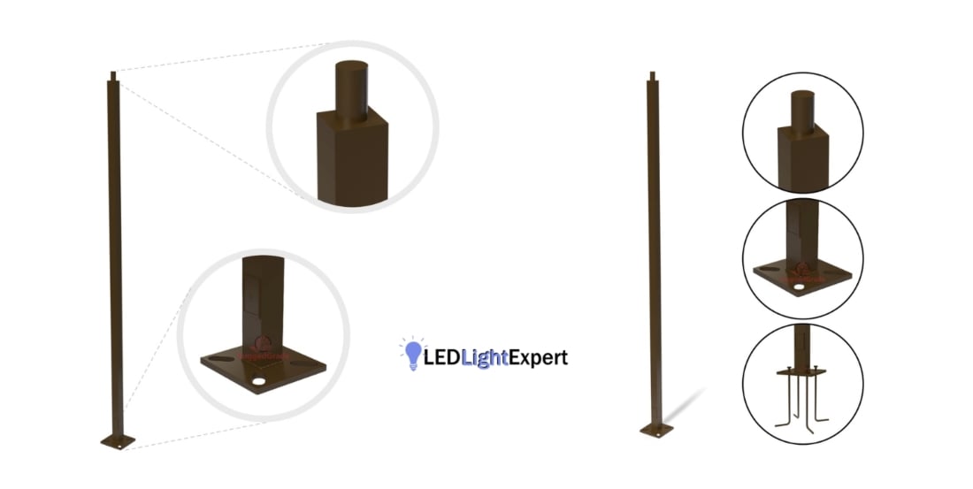 20ft Light Poles