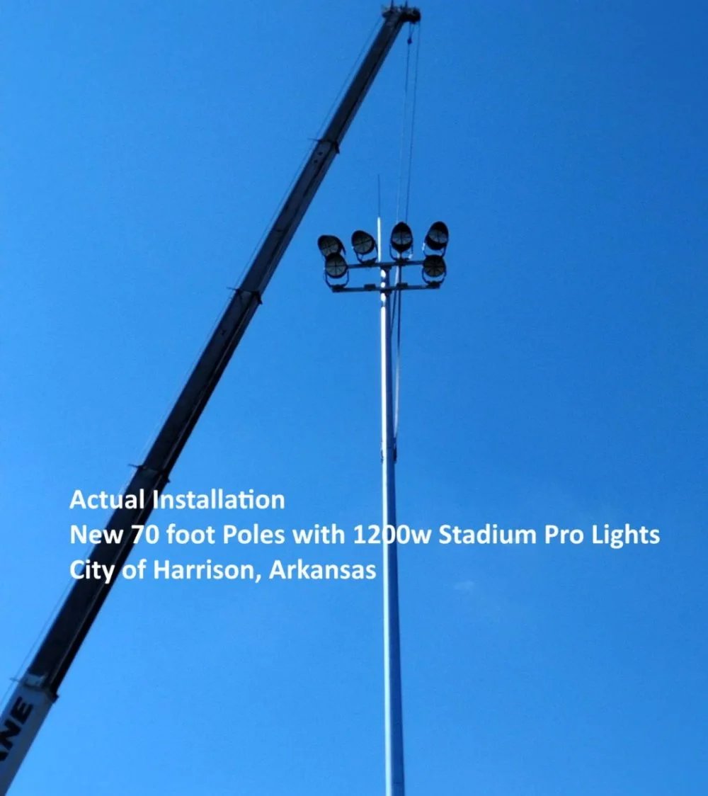 LED Sports Lights Fixtures Installation