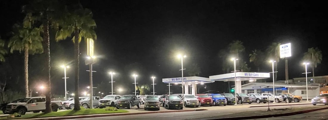 Parking Lot Light at Night