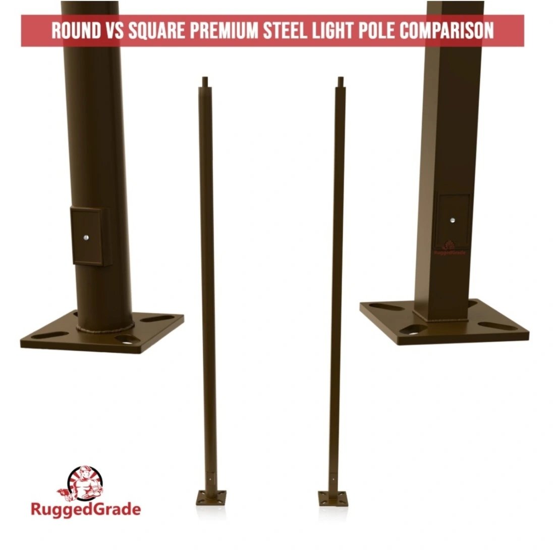 20ft parking lot light poles