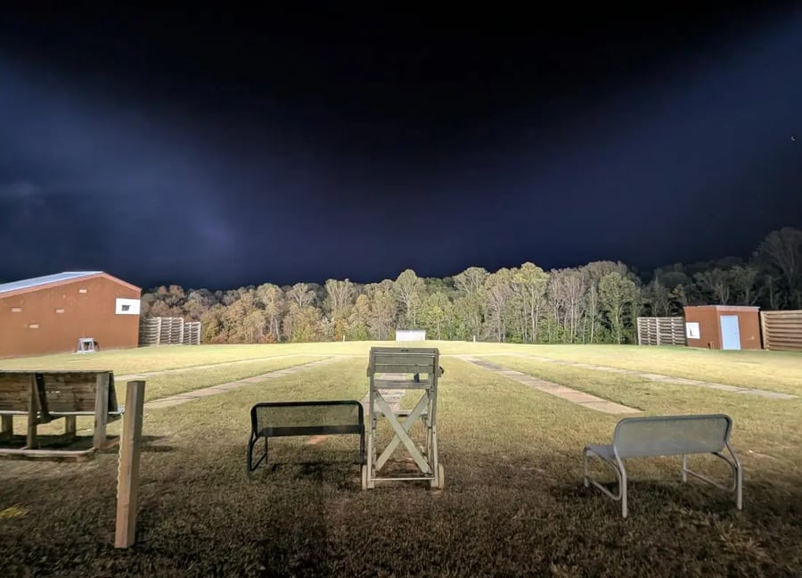 Trap range lighting after LED upgrade night result