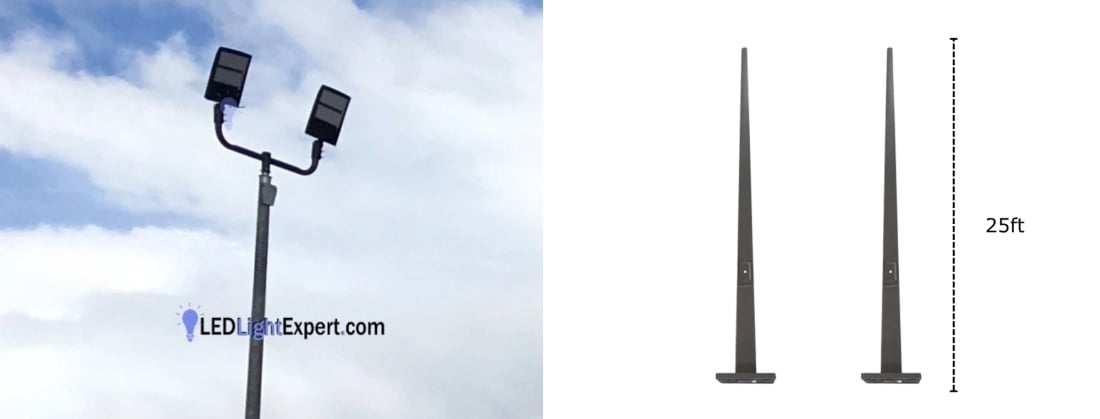 25ft Light Pole Installation