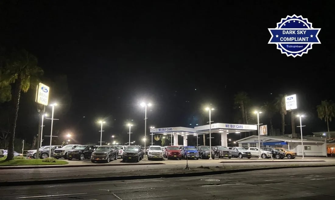 LED Parking Lot Lights with Full Cutoff