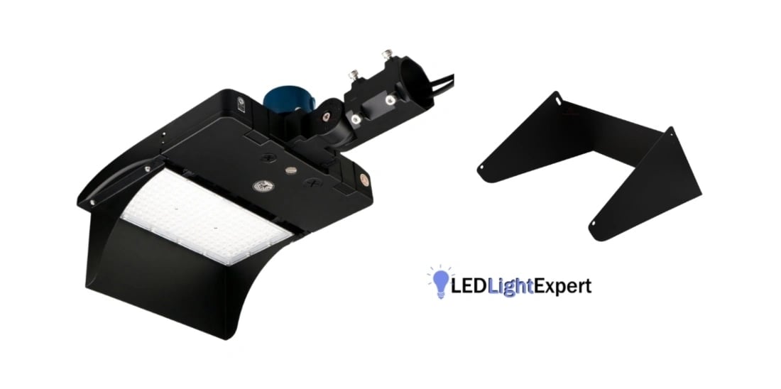 LED Flood Light with External Shield