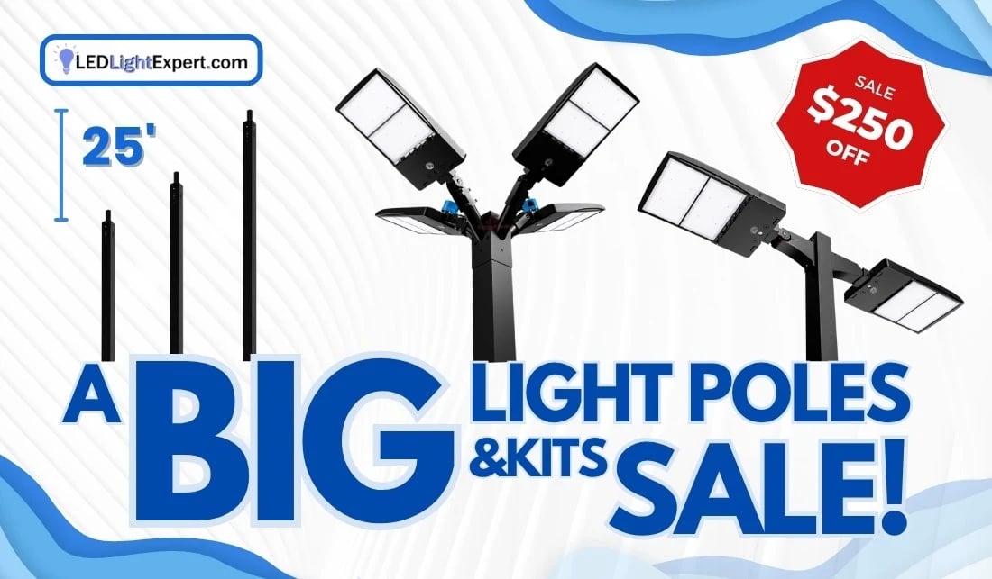 Light Poles Sale 25ft $200 OFF